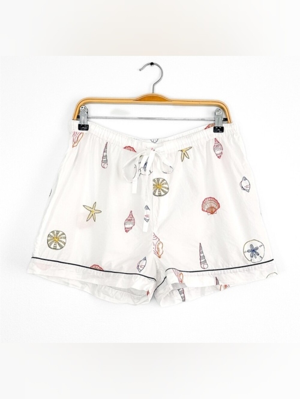 EUC Printfresh Embroidered Shells Cotton Shorts, Size M